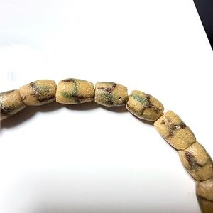 Vintage African Krobo Powder Glass Trade Bead Necklace Ghana 1970s–1990s 📿